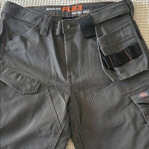 Dickies FLEX Men's Charcoal Gray Cargo Work Pants